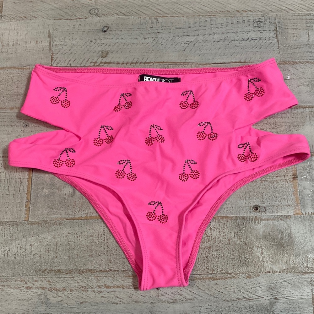 Beach riot - cherry sequin bottoms only
